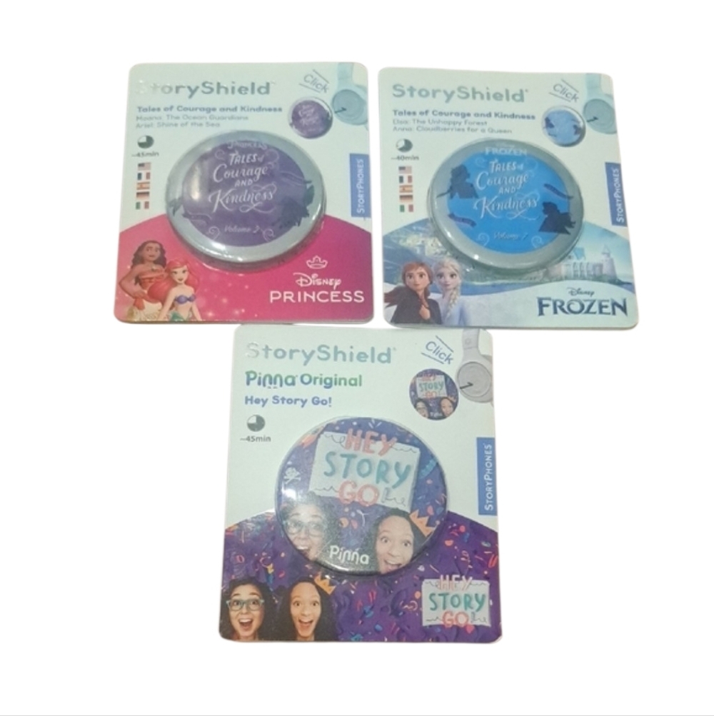 NEW Disney StoryShield StoryPhones, Lot of 3